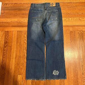 Y2K‎ baggy wide leg iron low rise bootcut jeans